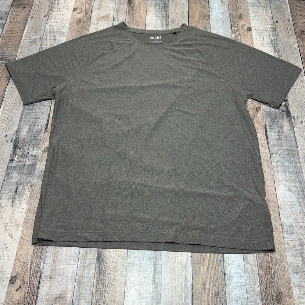 Rhone Reign Soft Sweat-Wicking Top T-Shirt Men Size XXL Brown Gym Workout